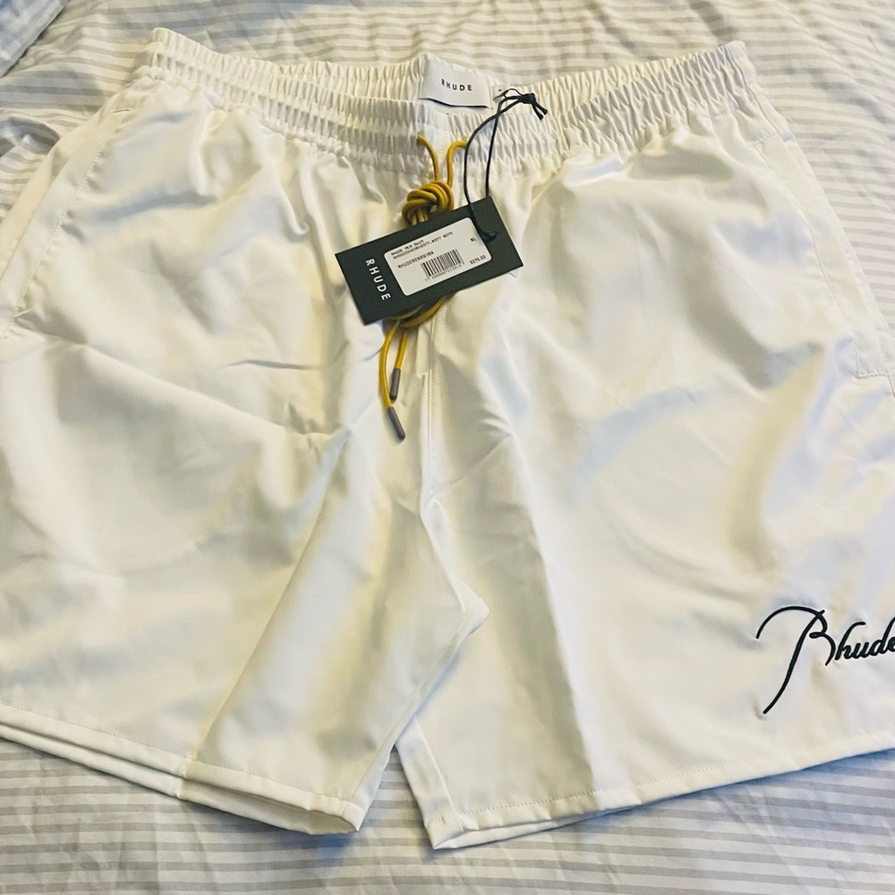 Rhude ❌SOLD ❌White swim Shorts brand new with tags
